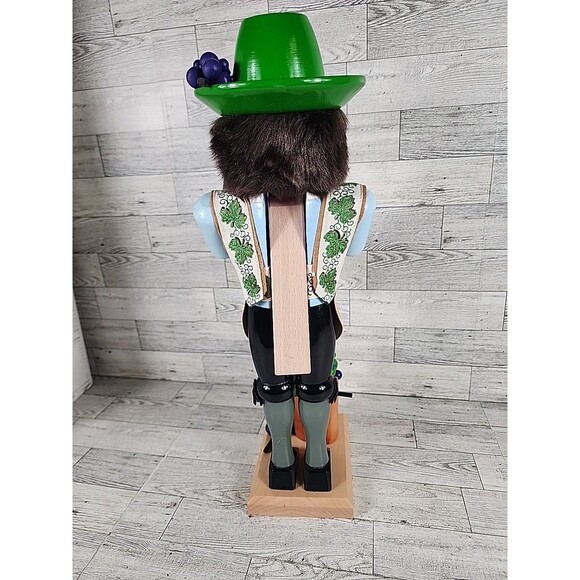 Vintage STEINBACH Nutcracker Winemaker with Tankard & Grapes 18" Wooden w/ Box - Picture 8 of 10